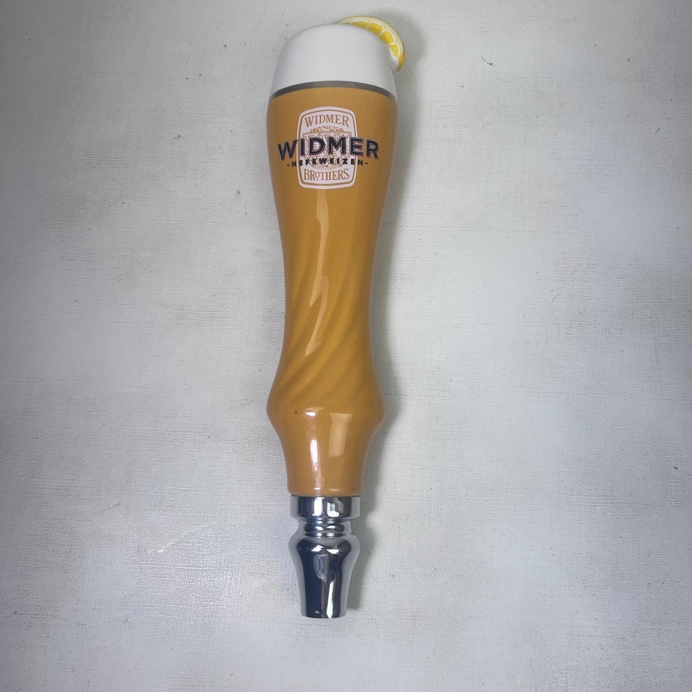 Widmer Brothers Hefeweizen Beer Tap Handle Orange Lemon Garnish Portland Oregon